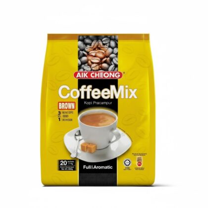 Aik Cheong 3-in-1 Brown Coffee Mix (20 Sachets x 18g)